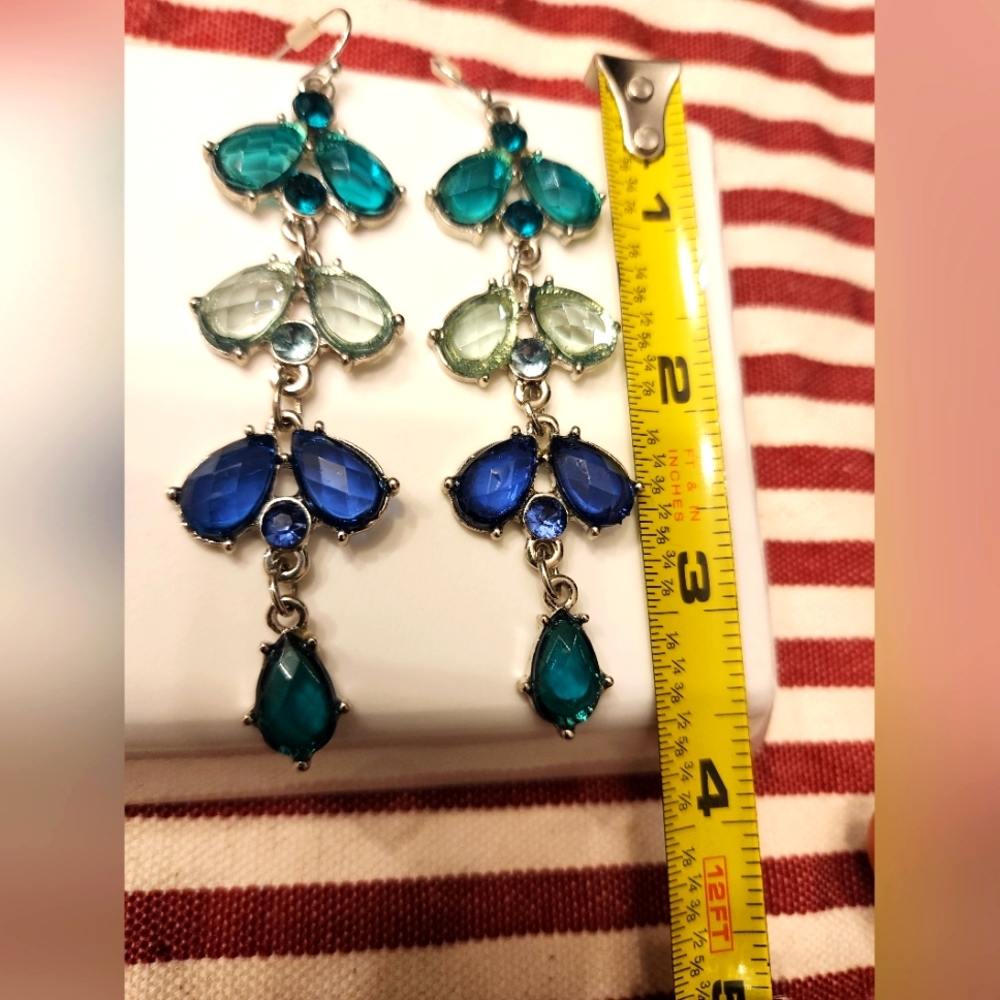 NWT Gemstone Drop Earrings - Picture 4 of 6